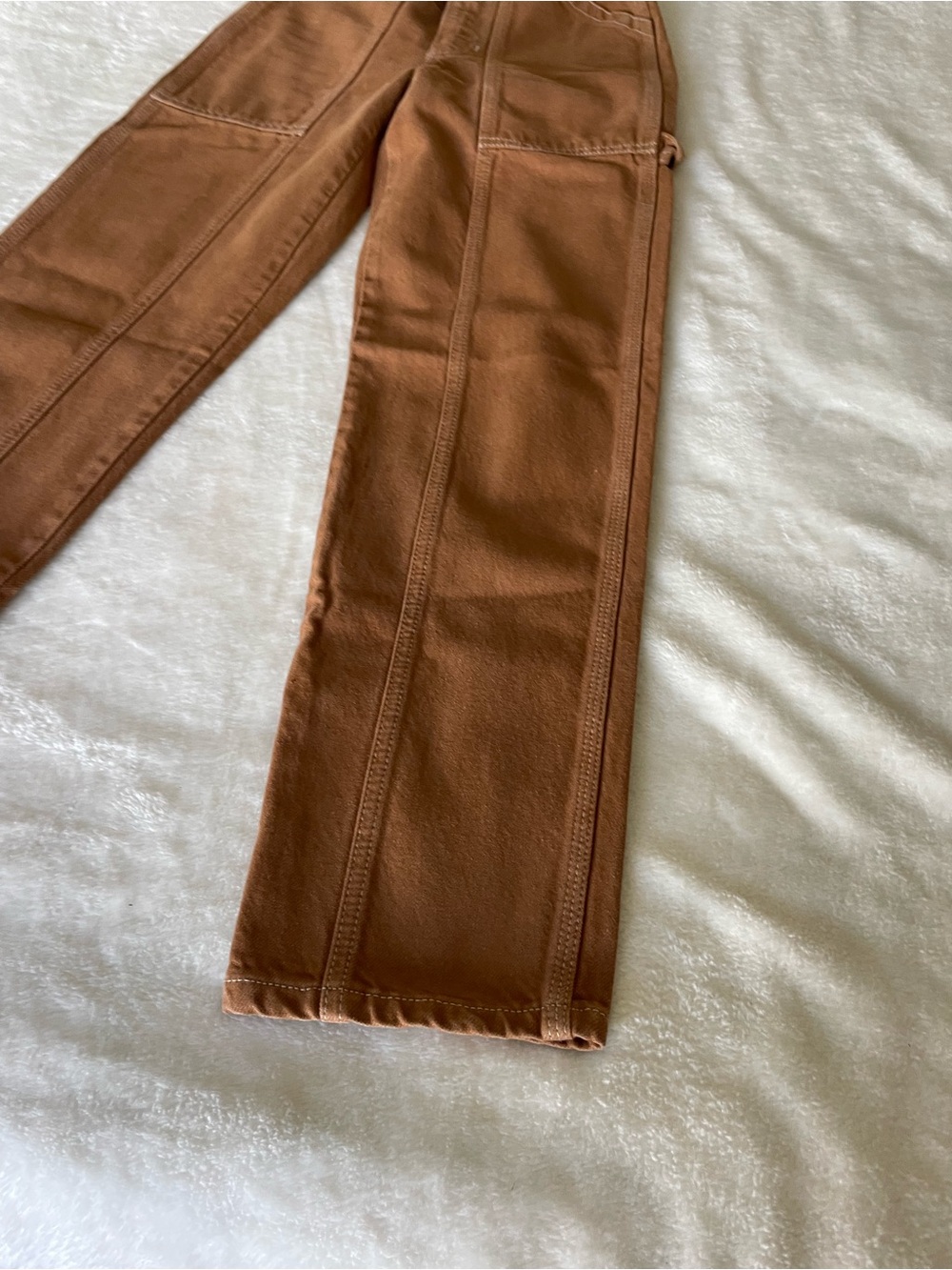 Reformation Kealy Carpenter Brown High-Rise Straight Pants - Picture 6 of 13